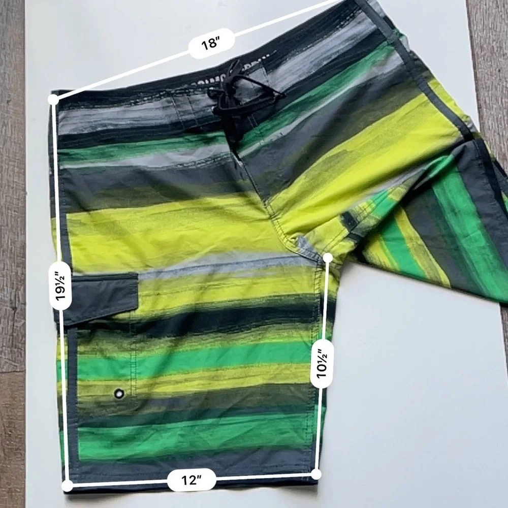 Mossimo Mens Cargo Board Shorts Size 38 Swim Surf Beach Vibes Y2K‎